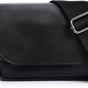 Men's Leather Shoulder Crossbody Bag, Daytime Small Wallet Backpack, Anti-theft
